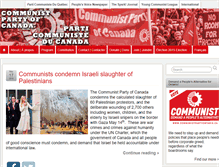 Tablet Screenshot of communist-party.ca