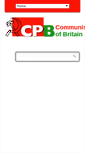 Mobile Screenshot of communist-party.org.uk
